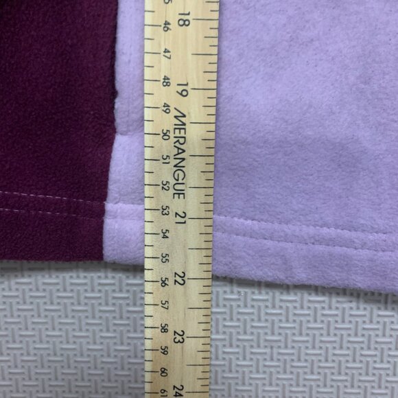 Columbia Springs Fleece Jacket Kids Girls Large Purple Burgundy Full Zip Pockets - Picture 5 of 6